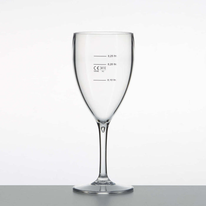 Weinglas, 250 ml, unzerbrechlich, klar