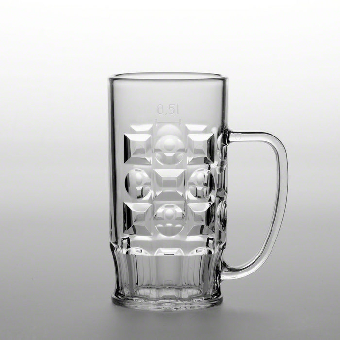 Bierkrug, Mehrweg, Kunststoff, 650 ml, unzerbrechlich, bruchsicher, bruchfest, Trinkglas