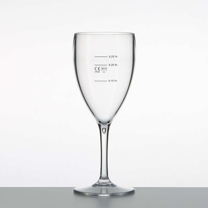 Weinglas, 250 ml, unzerbrechlich, klar
